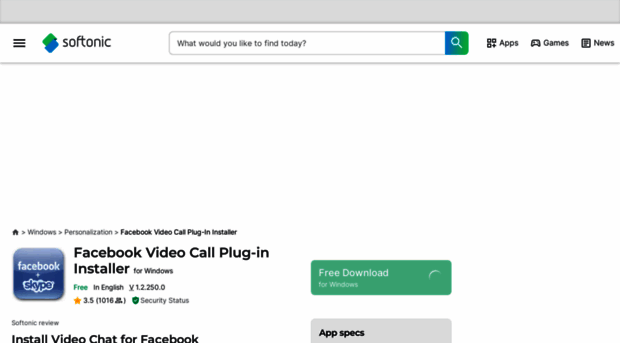 facebook-video-call-plug-in-installer.en.softonic.com