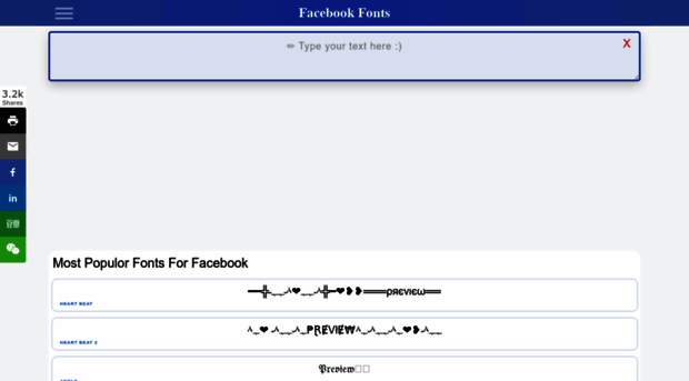 facebookfonts.com