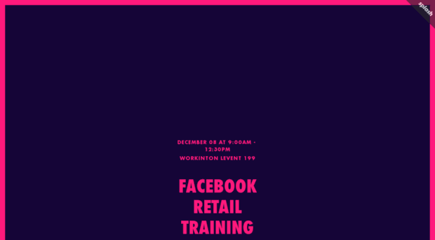 facebookretailtraining.splashthat.com