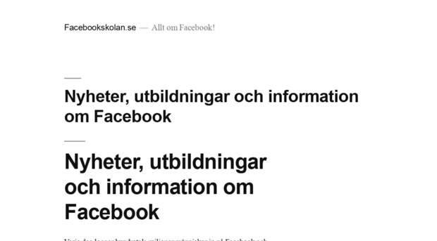 facebookskolan.se