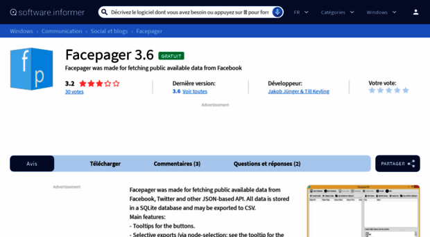 facepager.software.informer.com
