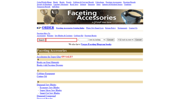 facetingmachines.com