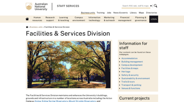 facilities.anu.edu.au