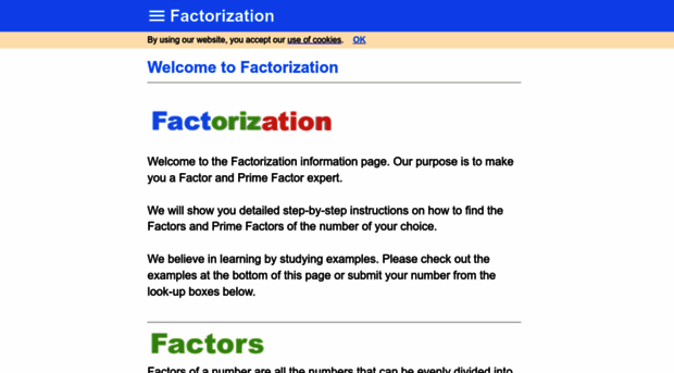 factorization.info