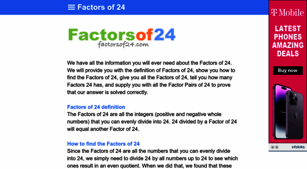 factorsof24.com