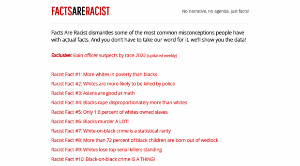 factsareracist.com