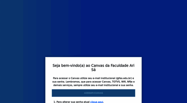 faculdadearidesa.instructure.com - Login Canvas FAS - Faculdadearidesa ...