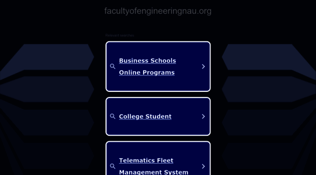 facultyofengineeringnau.org