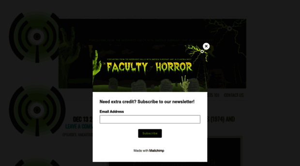 facultyofhorror.com