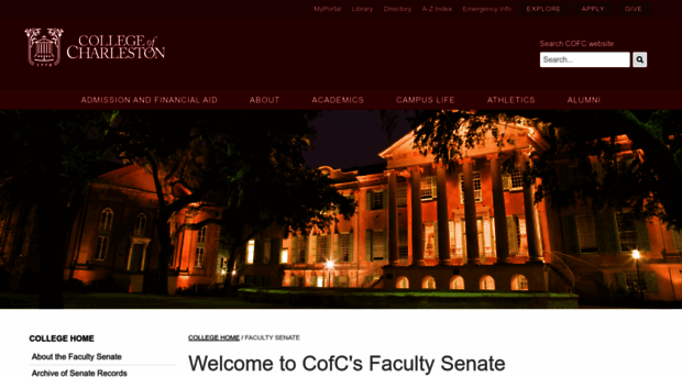 facultysenate.cofc.edu