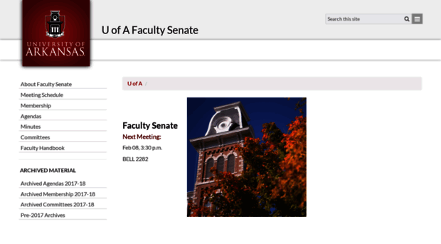 facultysenate.uark.edu