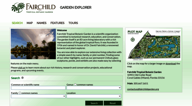 fairchild.gardenexplorer.org