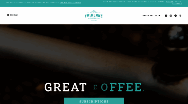 fairlanecoffee.com