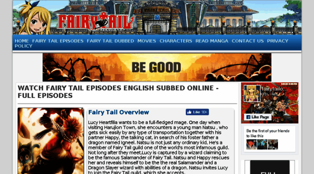 fairy tail episodes dubbed online