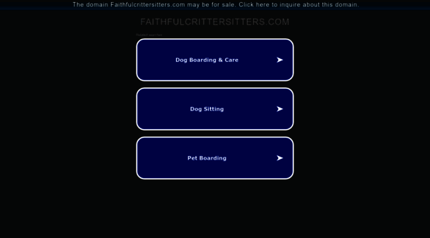faithfulcrittersitters.com