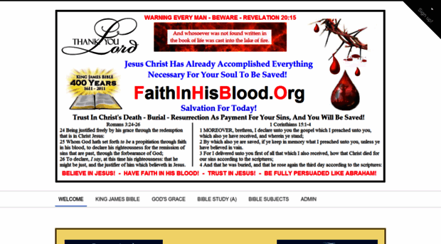 faithinhisblood.org