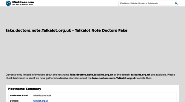 fake.doctors.note.talkalot.org.uk.ipaddress.com