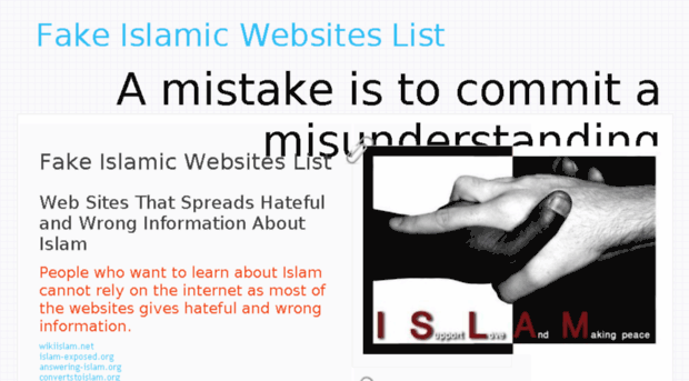 fakeislamicwebsites.com