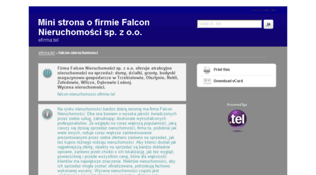 falcon-nieruchomosci.efirma.tel