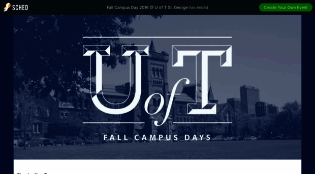 fallcampusday2016uoftstgeorge.sched.org