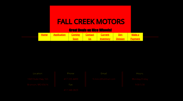 fallcreekmotorsinc.com