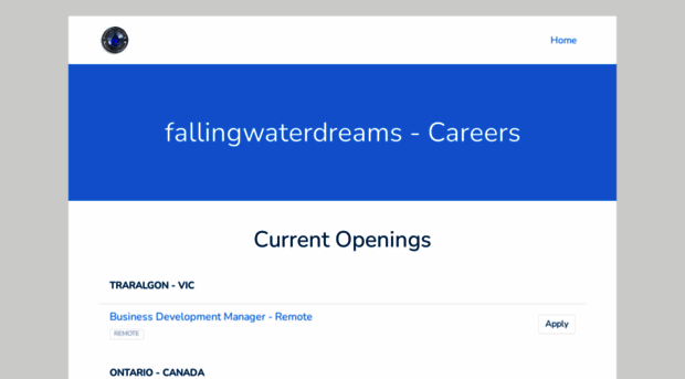 fallingwaterdreams.jobsoid.com