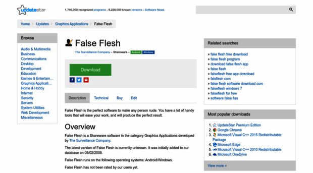 false-flesh.updatestar.com