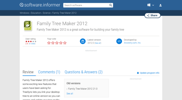 family-tree-maker-2012.software.informer.com