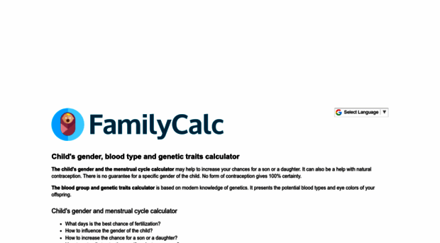 familycalc.com