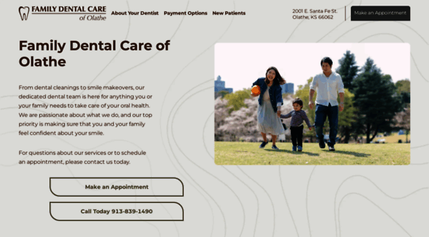 familydentalcareofolathe.com