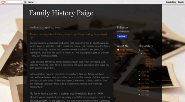 familyhistorypaige.com