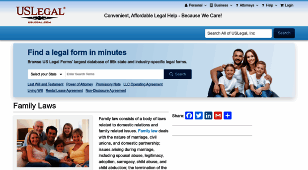 familylaws.uslegal.com