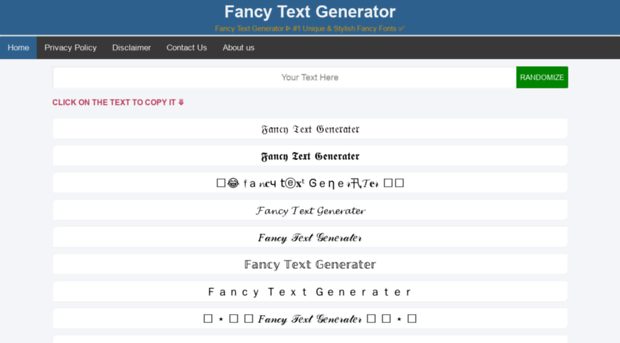 fancytext.in