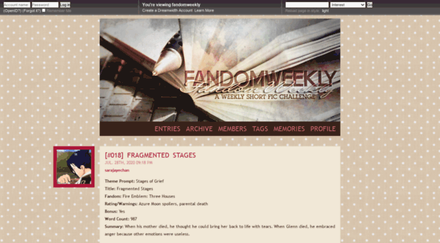 fandomweekly.dreamwidth.org