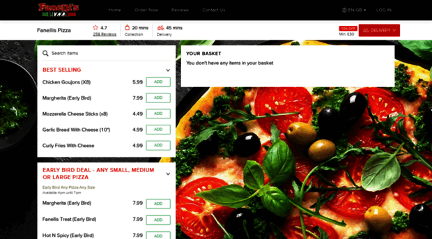 fanellispizzaonline.co.uk