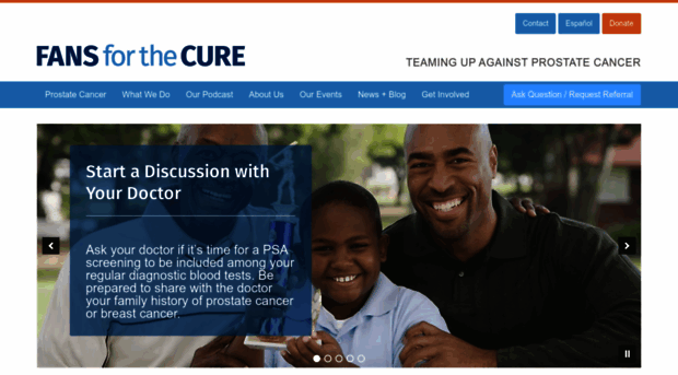 fansforthecure.org