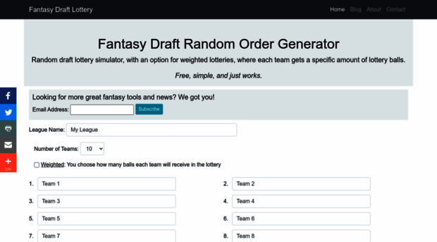 fantasydraftlottery.com