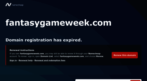 fantasygameweek.com