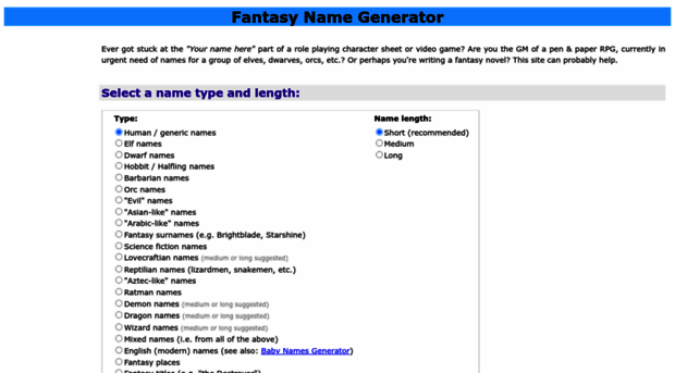 fantasy dnd name generator