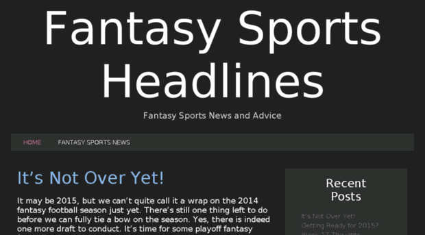 fantasysportsheadlines.com
