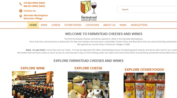 farmsteadcheesesandwines.com