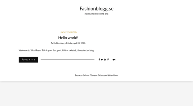 fashionblogg.se