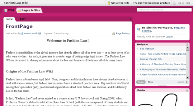 fashionlawwiki.pbworks.com