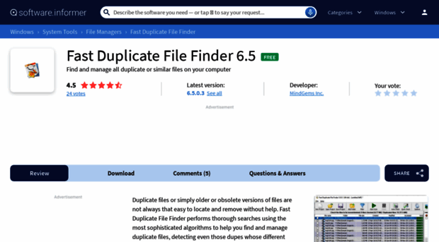 fast-duplicate-file-finder.software.informer.com