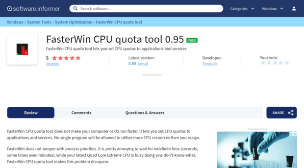 fasterwin-cpu-quota-tool.software.informer.com