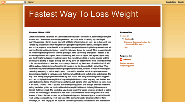 fastestwaytolostweight.blogspot.com