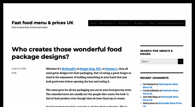 fastfoodprice.co.uk