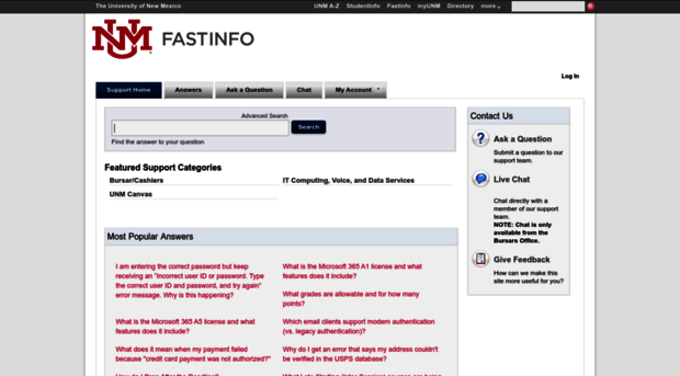 fastinfo.unm.edu