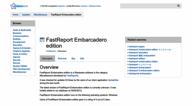 fastreport-embarcadero-edition.updatestar.com