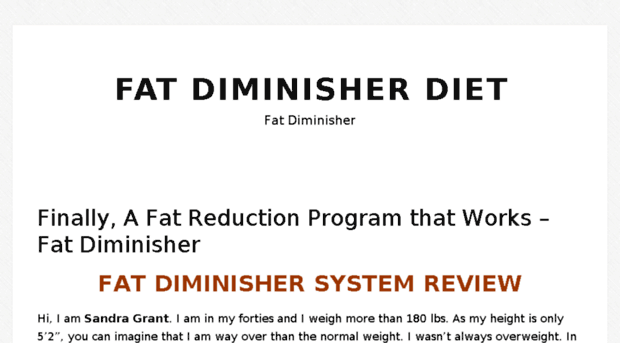 fatdiminisherdiet.net